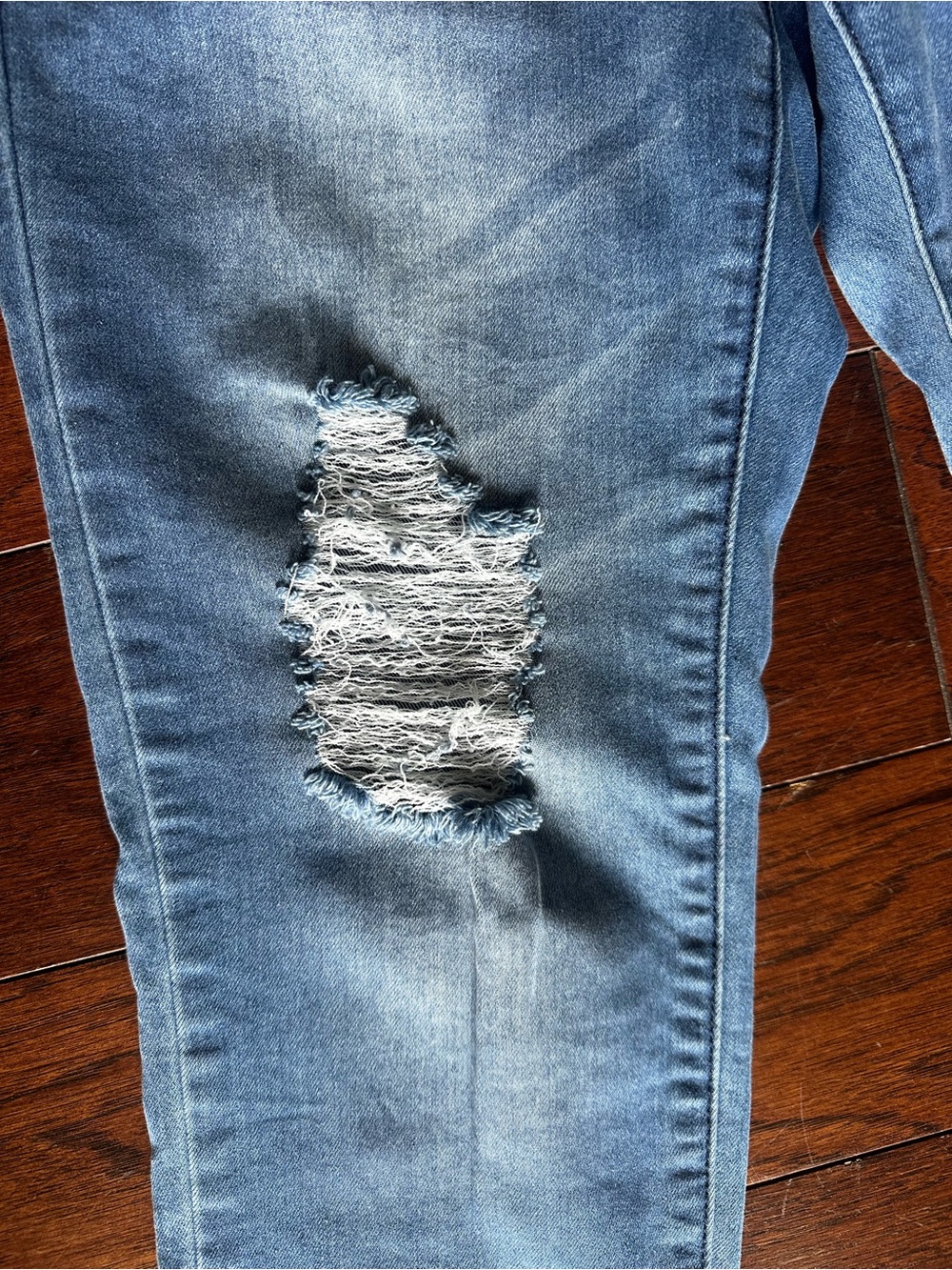 Gazoz Women’s Medium Blue Distressed Skinny Jeans - Picture 2 of 9